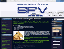 Tablet Screenshot of impuestosbolivia.com.bo